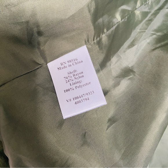 coldwater creek green utility top tie waist small - Picture 7 of 7